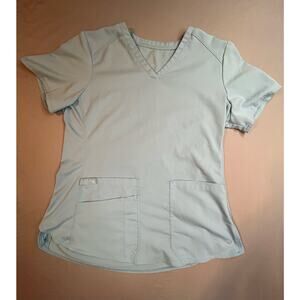 MedCouture Touch Scrub Top Light Blue Women’s Medium Excellent Condition